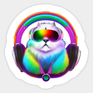 DJ Kitty Sticker